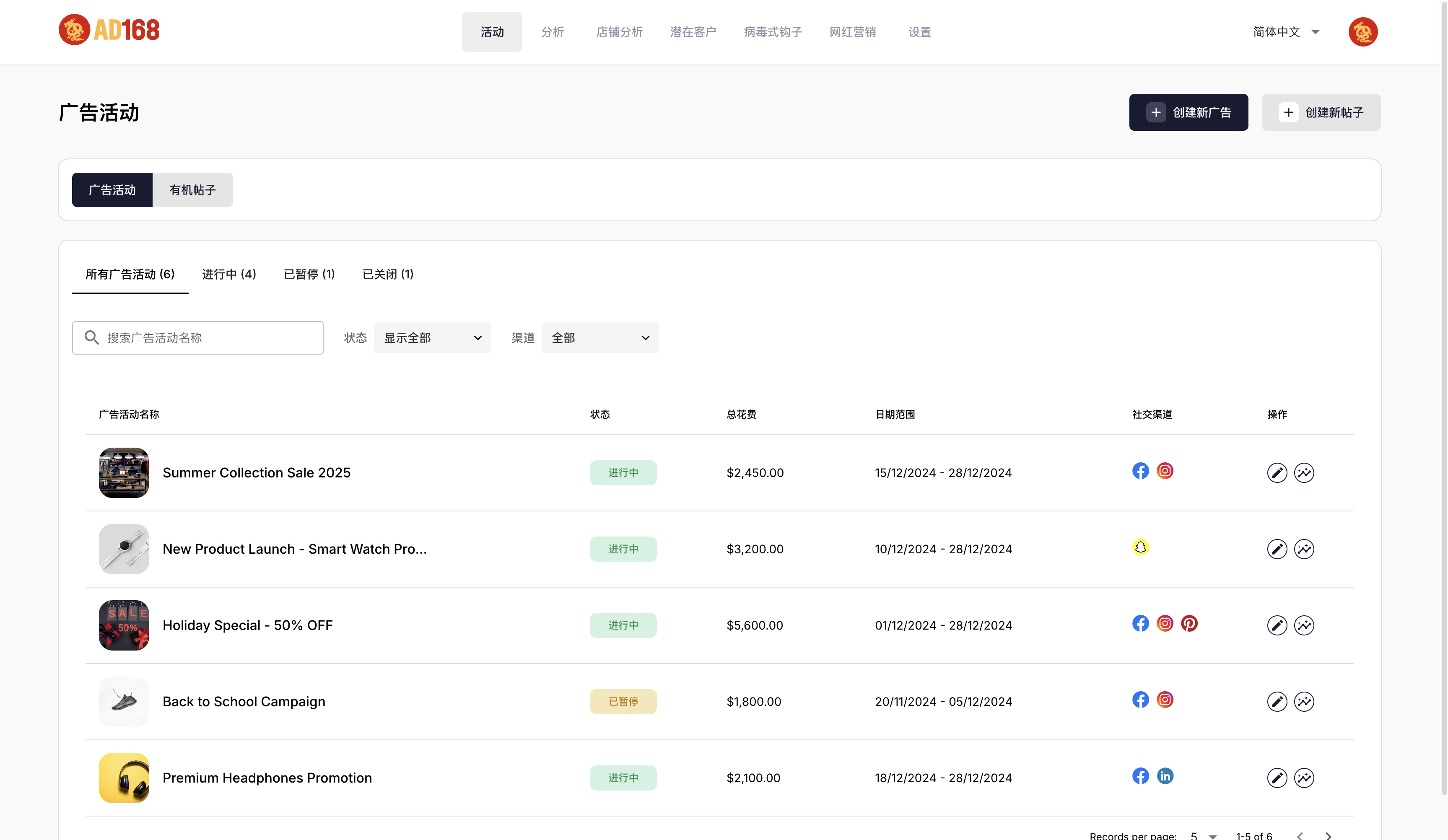 Ads Creation Feature